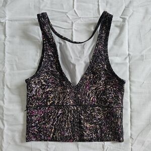 Lululemon Athletica S Power pivot tank top Multicolor Patterned